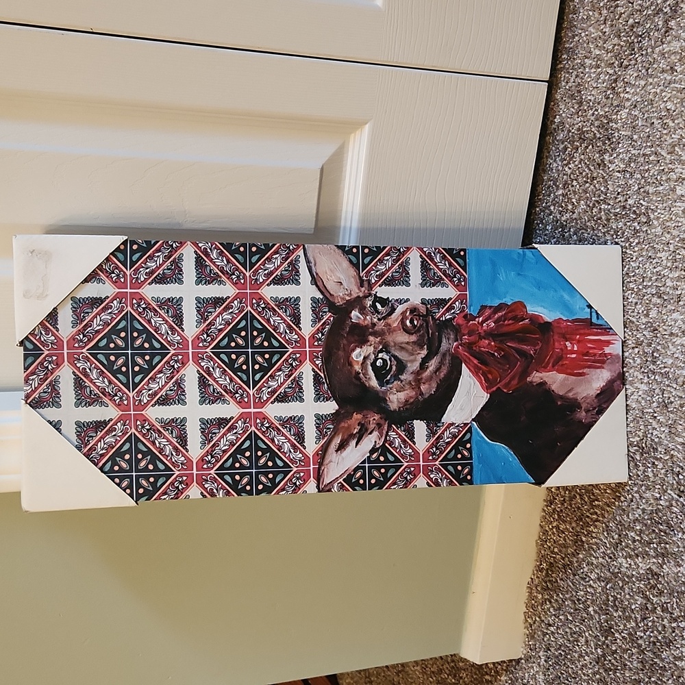 Sean Parnell chihuahua canvas art